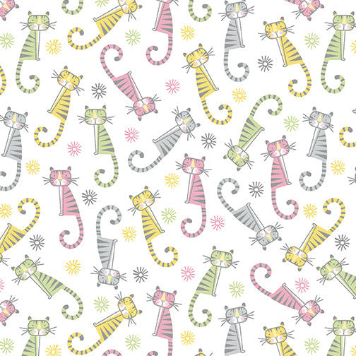 Adorable Alphabet - Adorable Tigers Pink/White