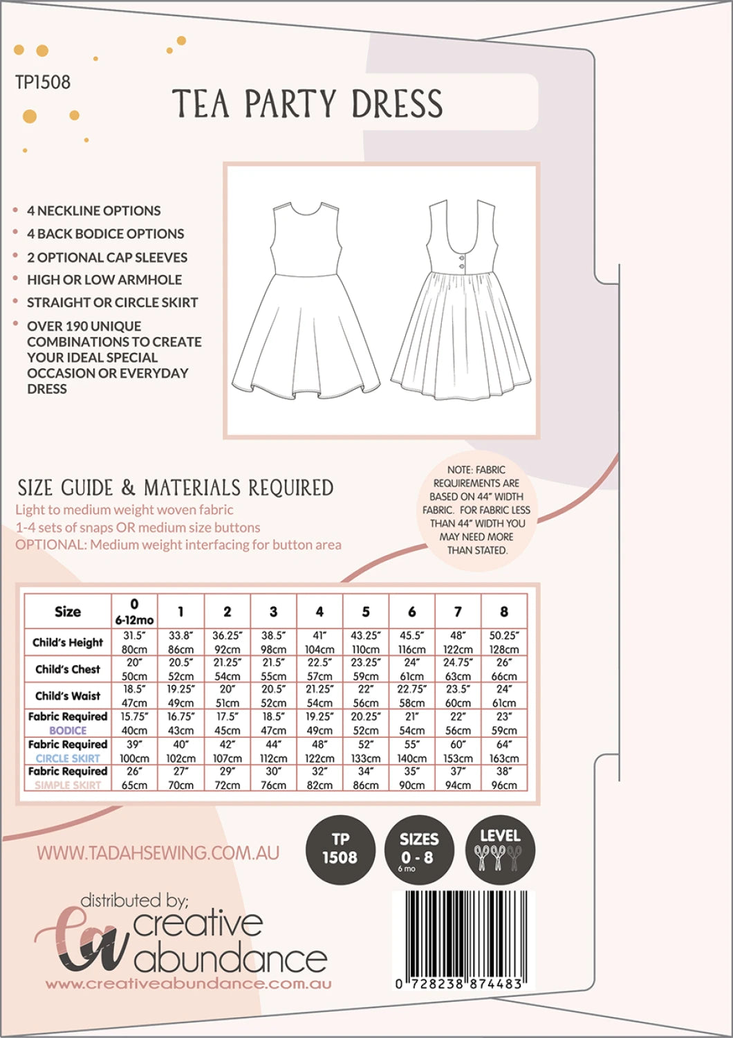 tea party dress pattern Dress, Tea Party Print / 4