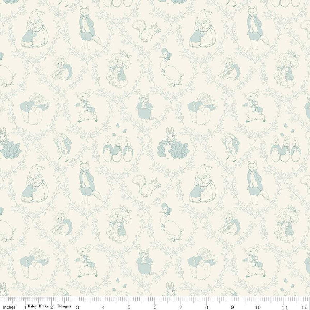 Peter Rabbit and Friends Toile Flannel - Cloud – Miller's Dry Goods