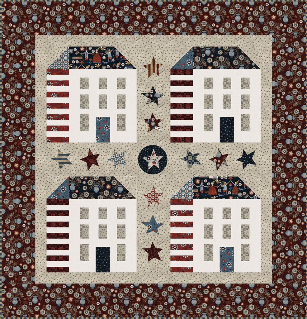 Bright Stars Folk Art America Quilt Kit