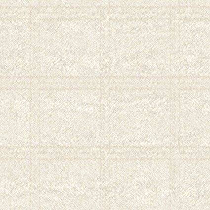 Cream Tartan Grid Woolies Flannel