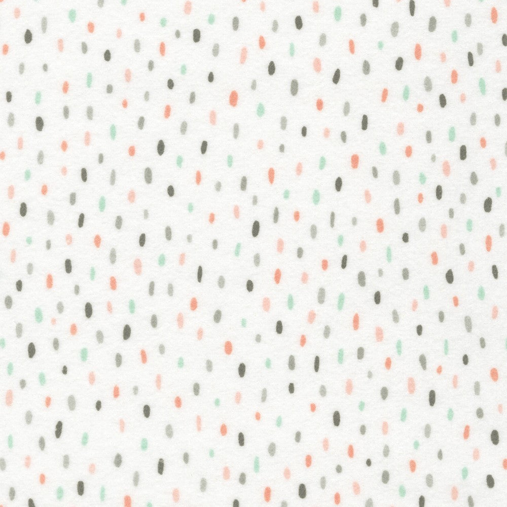 Pastel Line Dots Flannel