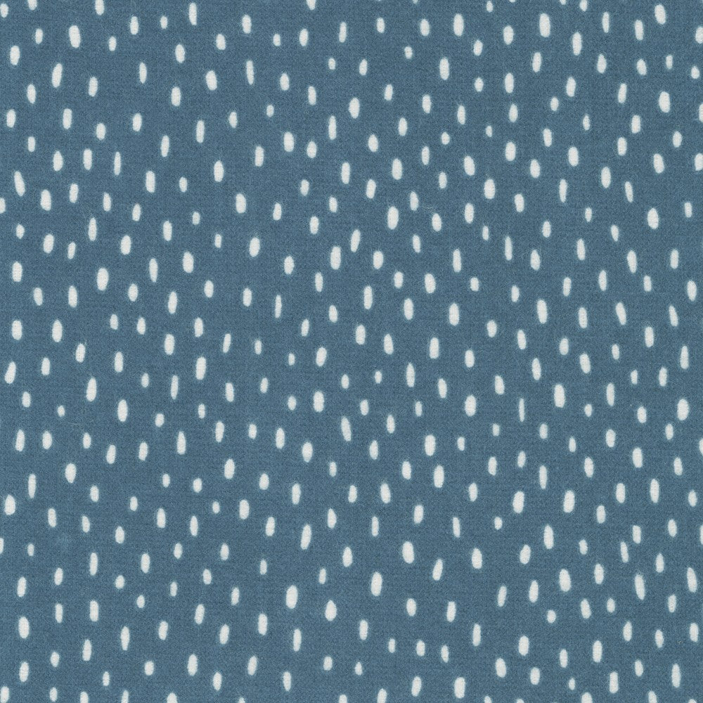 Blueberry Line Dot Flannel