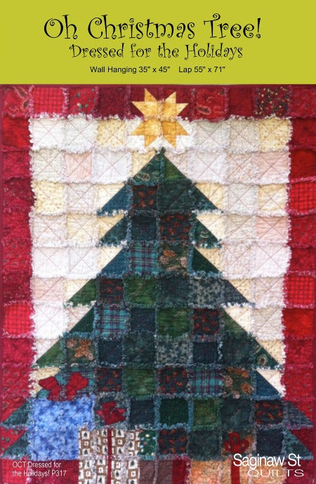 Oh Christmas Tree! Dressed for the Holidays Rag Quilt Pattern