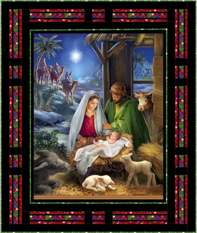 Simply Framed Nativity Quilt Kit