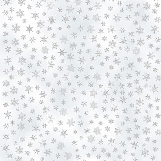 Whispering Woods - Frost Snowflakes w/ Silver Metallic Accents
