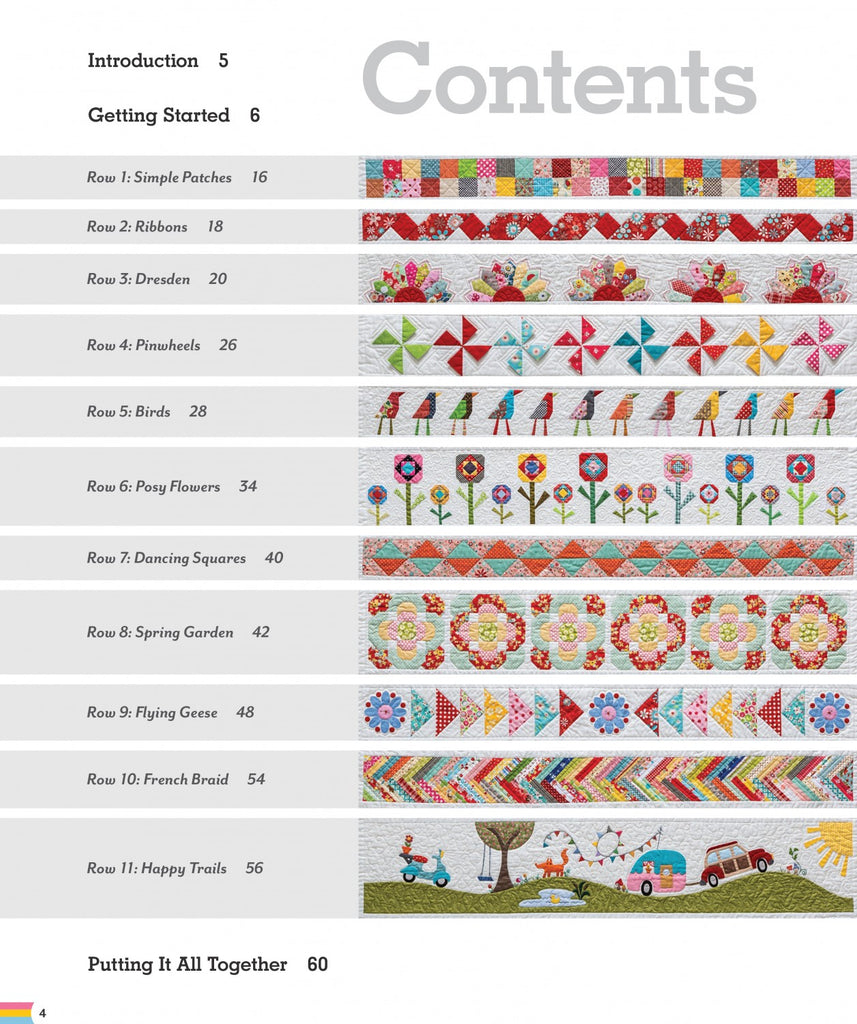 Quilting Row by Row Softcover Book