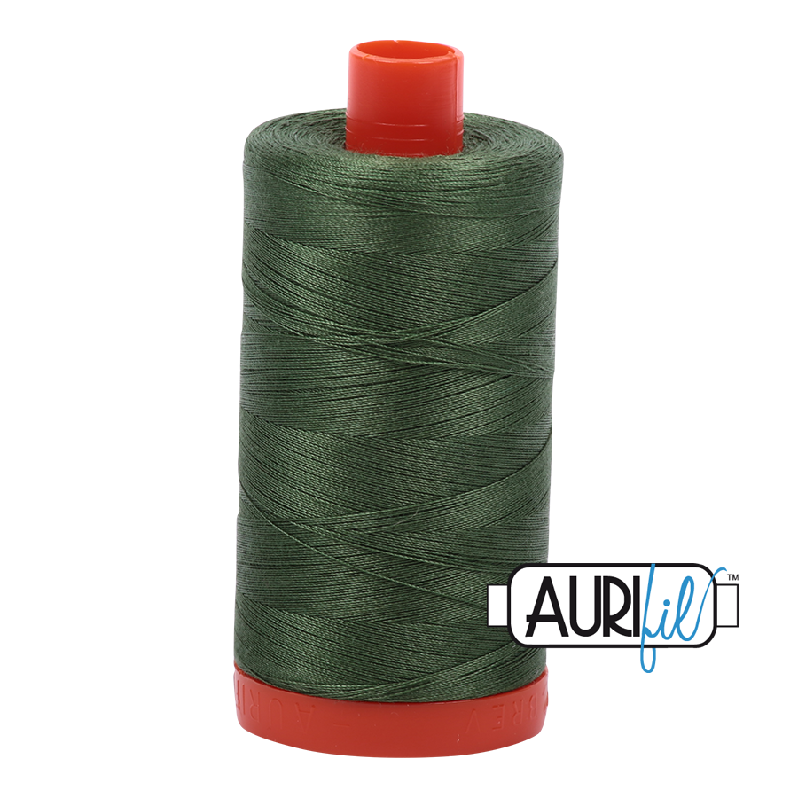 Aurifil Thread 50 wt - Dark Grass Green