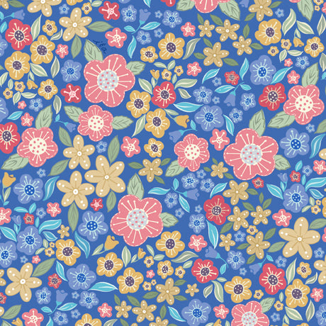 Fox Trot - Blue Packed Floral