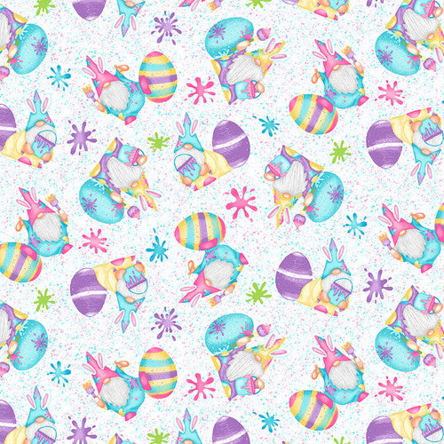 Hoppy Easter Gnomies - Paint Splatter Gnomies and Eggs