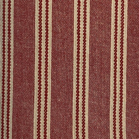 Red Stripes Homespun Fabric – Rose Mille