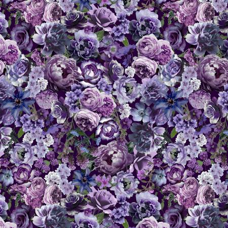 Floral Dreams - Medium Purple Peonies