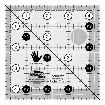 Creative Grids Quilt Ruler Left Handed 4½ Square – Miller's Dry Goods