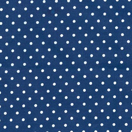 Navy & White Dots Flannel