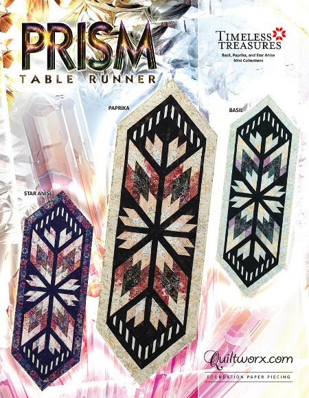 Prism Table Runner - Paper Piecing Pattern