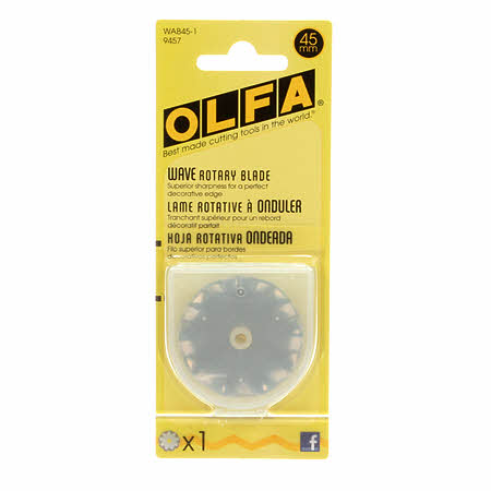 Olfa Rotary Cutter Blade Wavy 45mm
